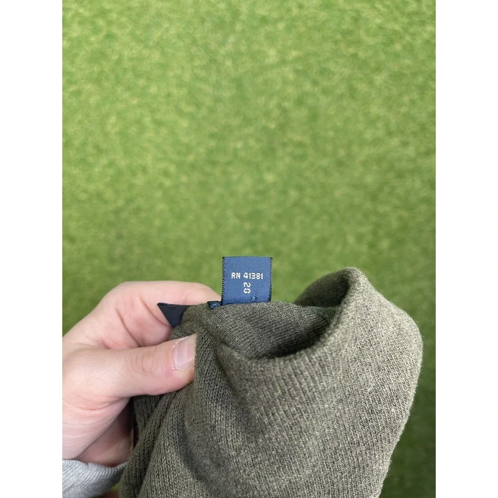 Polo Ralph Lauren Sweater Mens Pullover 1/4 Zip Quarter Green Pony Size 3XL Tall